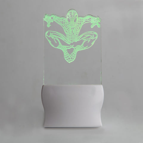 Led Night Lamp Acrylic Cut Shape Spiderman | Night Lamps