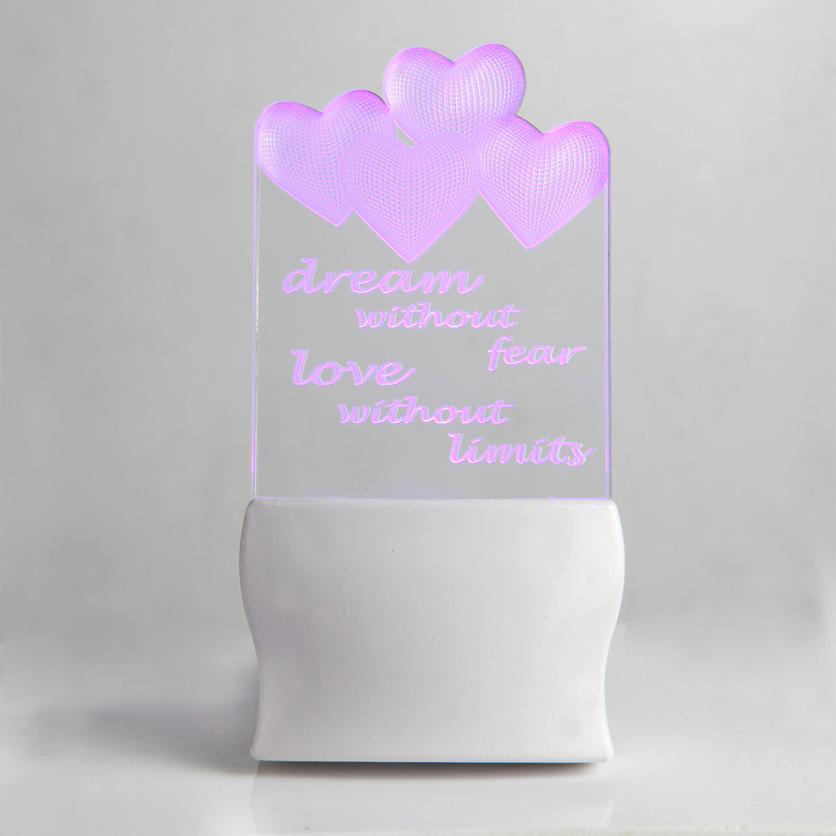 Led Night Lamp Acrylic Cut Shape Heart | Night Lamps