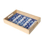 Wood Serving Tray Shibori Design Art Print Lamination | Tray